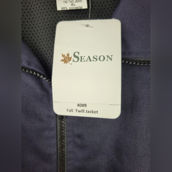 Season Men Fall Twill‎ Men Navy Blue Canadian Jacket Size XL - Picture 4 of 13